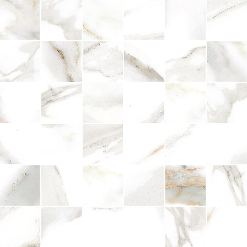 Мозаика Laparet Balance Мозаика Белый, цвет белый серый, поверхность глянцевая, квадрат, 300x300