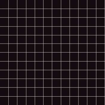 Мозаика Aparici Nordic Negro Mosaic 2,5X2,5, цвет чёрный, поверхность глянцевая, квадрат, 298x298