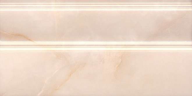 Бордюры Kerama Marazzi Плинтус Вирджилиано беж обрезной FMA008R, цвет бежевый, поверхность глянцевая, прямоугольник, 150x300