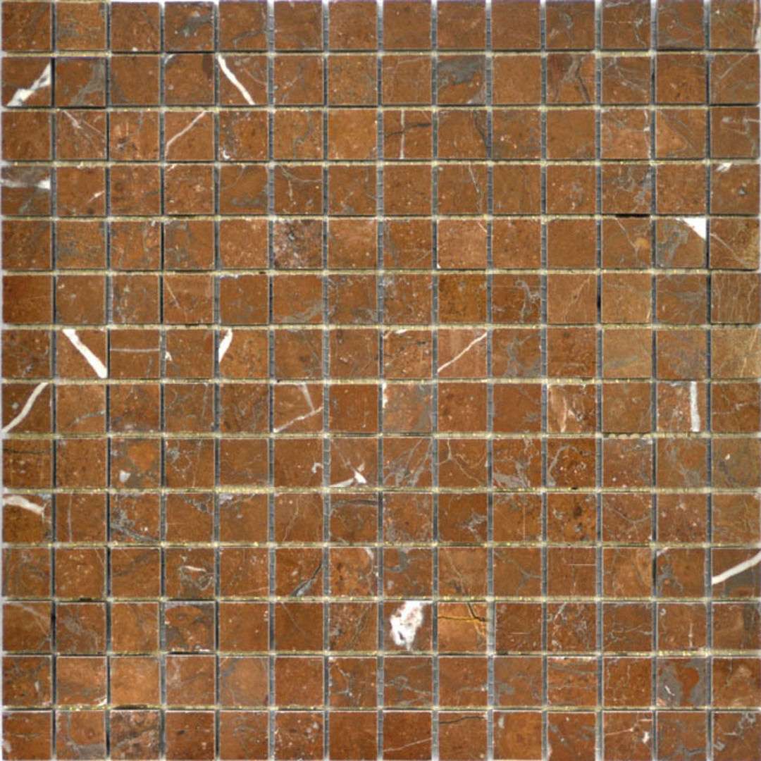 Мозаика Q-Stones QS-016-20P/10, цвет коричневый, поверхность матовая, квадрат, 305x305