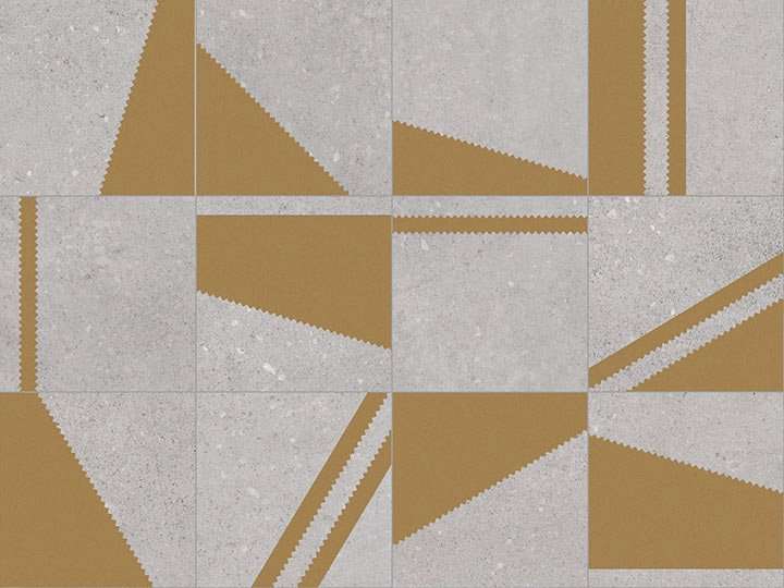 Декоративные элементы Vives Nassau Kokomo Gris Oro, цвет разноцветный, поверхность матовая, квадрат, 200x200