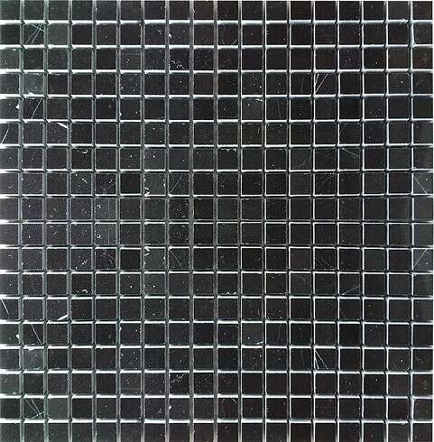 Мозаика Q-Stones QS-061-15P/10, цвет чёрный, поверхность матовая, квадрат, 305x305