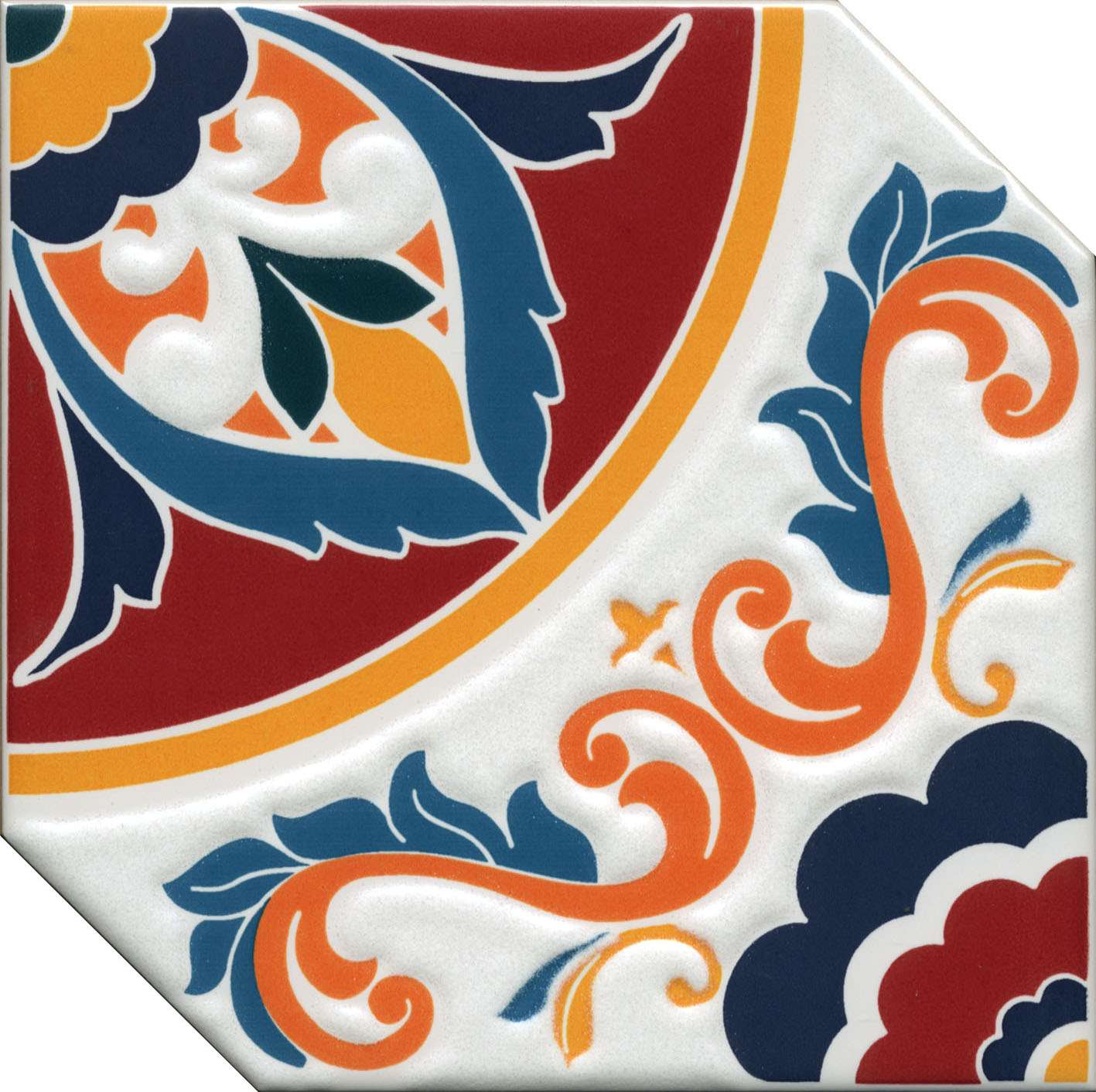Декоративные элементы Kerama Marazzi Болао 1 HGD\A445\18000, цвет разноцветный, поверхность глянцевая, шестиугольник, 150x150