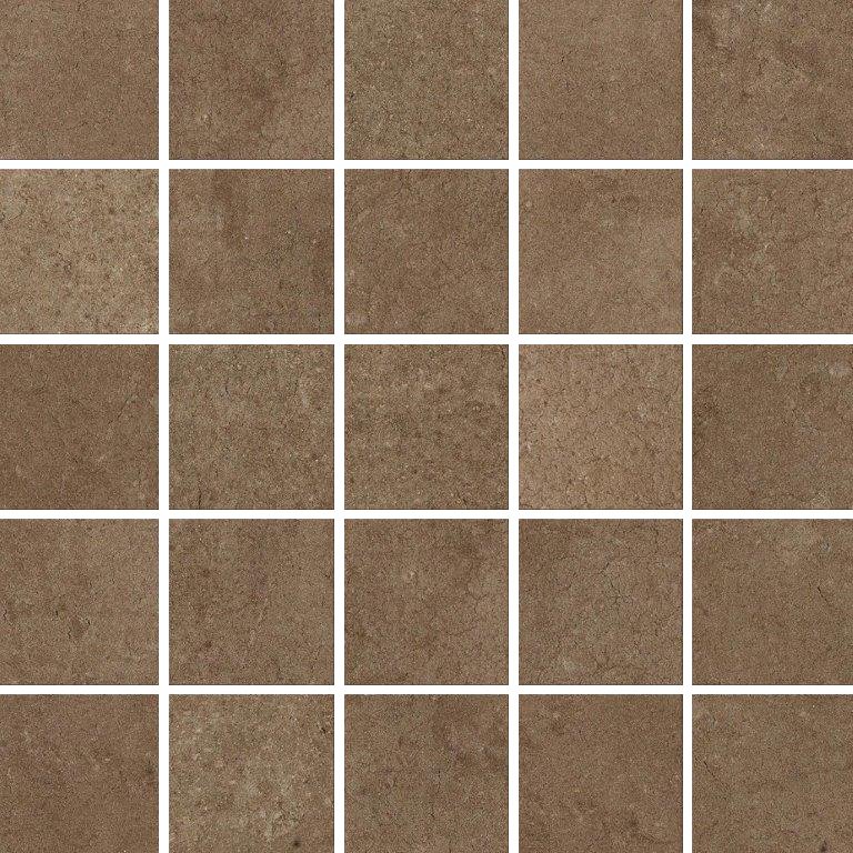 Мозаика Piemme Bits&Pieces Mosaico Peat Brown 01279, цвет коричневый, поверхность матовая, квадрат, 300x300