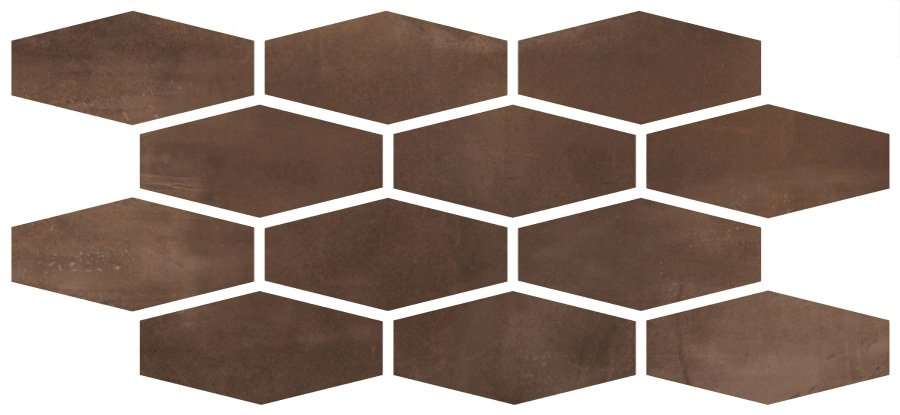Мозаика ABK Mosaico Losanga Rust I9R03301, цвет коричневый, поверхность матовая, прямоугольник, 300x600