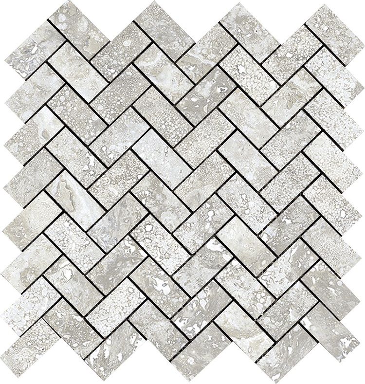 Мозаика La Fabbrica Imperial Spina Di Pesce Alabastrino 155301, цвет серый, поверхность матовая, квадрат, 300x300