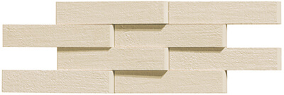 Мозаика Serenissima Costruire Mos.Bricks 3D Argilla Sabbia 1062595, цвет бежевый, поверхность матовая 3d (объёмная), прямоугольник, 120x290