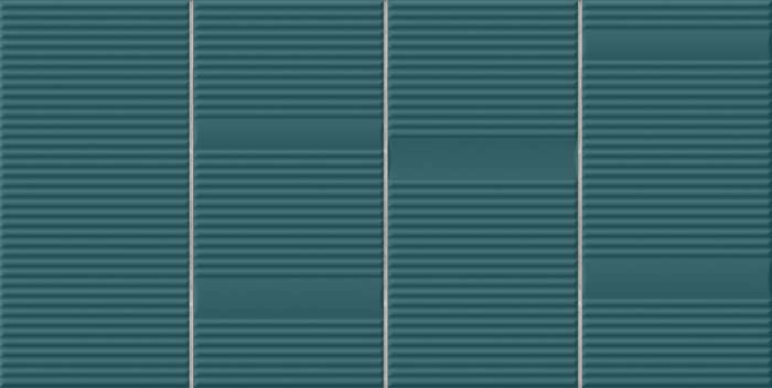 Керамическая плитка Harmony Beat Green 29901, цвет бирюзовый, поверхность матовая, прямоугольник, 200x400
