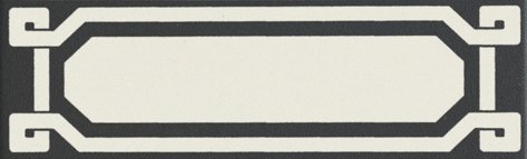 Бордюры Grazia Old England List Black Dover OELDB1, цвет чёрно-белый, поверхность матовая, прямоугольник, 60x200