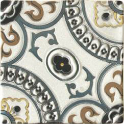 Декоративные элементы Latina Ceramica Arezzo Oro Conjunto 1, цвет разноцветный, поверхность матовая, квадрат, 150x150