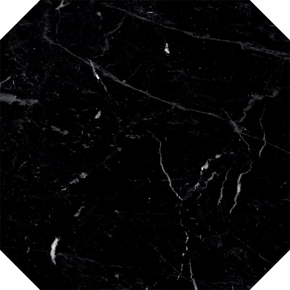 Керамогранит Keros Octo Terni Negro, цвет чёрный, поверхность матовая, квадрат, 250x250