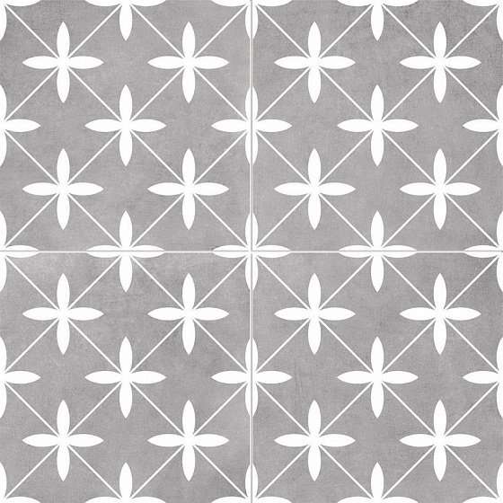 Керамогранит Dual Gres Chic Poole Grey, цвет серый, поверхность матовая, квадрат, 445x445