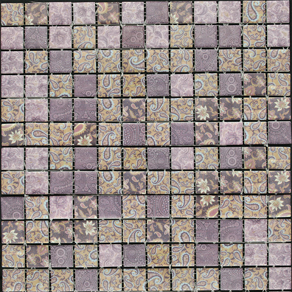 Мозаика Mosavit Graphic Benares, цвет фиолетовый, поверхность матовая, квадрат, 316x316