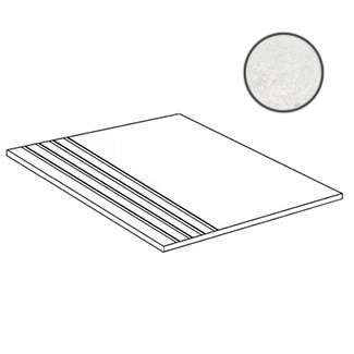 Ступени Alfalux Kompakt Bianco Step Nat. Ret. 8200614, цвет белый, поверхность структурированная, прямоугольник, 300x600
