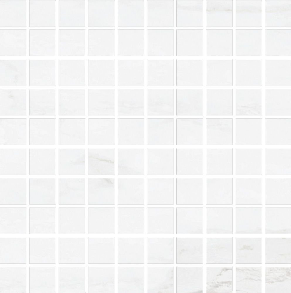 Мозаика Brennero Venus Mosaico 2,3 White Lapp, цвет белый, поверхность лаппатированная, квадрат, 300x300