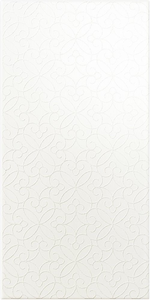 Декоративные элементы Love Tiles Acqua Nube Bianco, цвет белый, поверхность глянцевая, прямоугольник, 225x450