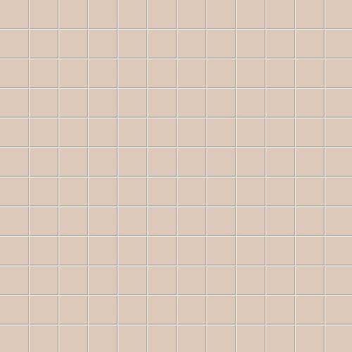 Мозаика Ce.Si Matt Canapa Su Rete 2,5x2,5, цвет бежевый, поверхность матовая, квадрат, 300x300