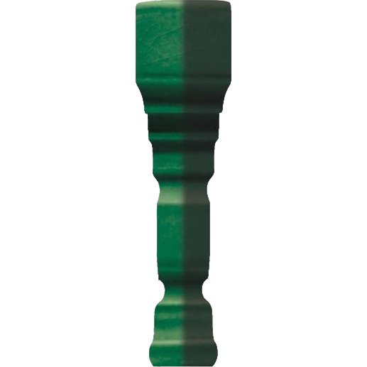 Спецэлементы Grazia Epoque Ang. Terminale Pitti Bottle Craquele TEAP6, цвет зелёный, поверхность глянцевая, квадрат, 120x20
