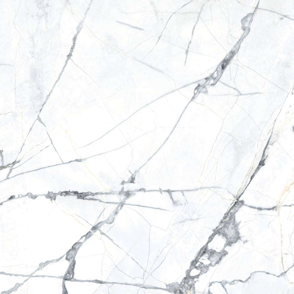 Керамогранит Ecoceramic EC. Olympia White, цвет белый, поверхность глянцевая, квадрат, 900x900