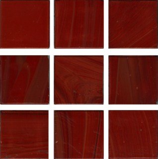 Мозаика Irida Gamma И20.99, цвет красный, поверхность глянцевая, квадрат, 327x327