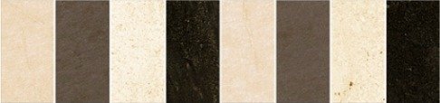 Бордюры Cinca Garnier Polychrome Othello 0000/574, цвет разноцветный, поверхность матовая, прямоугольник, 75x320