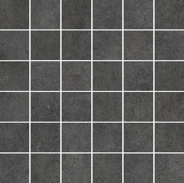 Мозаика La Fabbrica Space Mosaico Plomb Nat/Rett (5X5) 106053, цвет чёрный, поверхность матовая, квадрат, 300x300