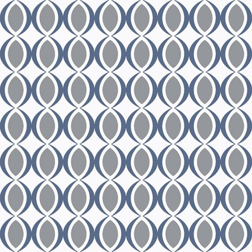Декоративные элементы Vallelunga Colibri Blu Dec E6 6000364, цвет синий, поверхность матовая, квадрат, 125x125