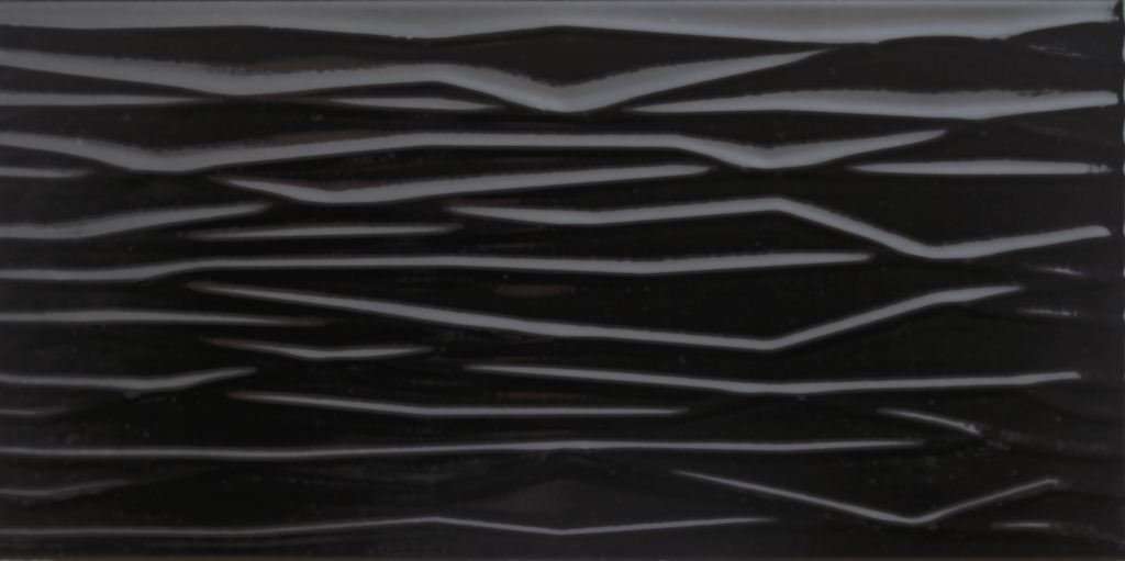Керамическая плитка Tecniceramica Skyline Negro Brillo, цвет чёрный, поверхность глянцевая, прямоугольник, 250x500