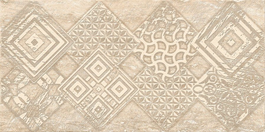 Декоративные элементы Azori Ascoli Beige Geometria, цвет бежевый, поверхность матовая, прямоугольник, 315x630