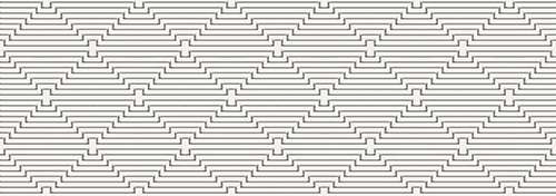 Декоративные элементы Керлайф Sense Crema Meandro, цвет чёрный, поверхность глянцевая, прямоугольник, 251x709