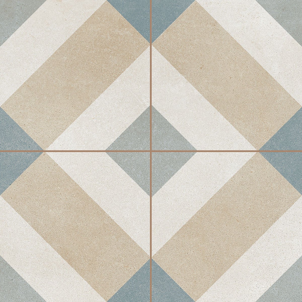 Керамическая плитка Dvomo Timeless Geometric, цвет разноцветный, поверхность матовая, квадрат, 450x450