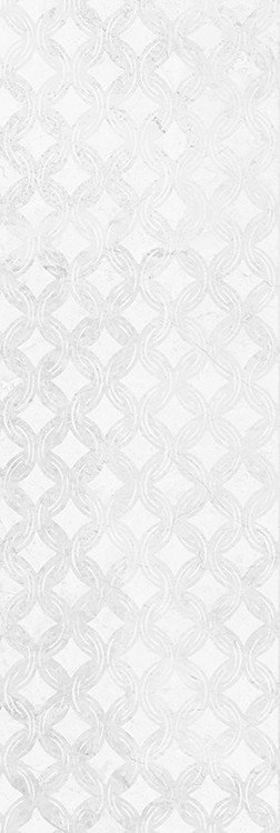 Керамическая плитка El Molino Levante Trenza Decor Perla, цвет белый, поверхность глянцевая, прямоугольник, 300x900