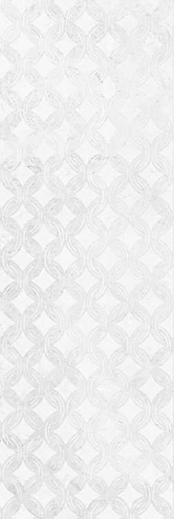 Керамическая плитка El Molino Levante Trenza Decor Perla, цвет белый, поверхность глянцевая, прямоугольник, 300x900