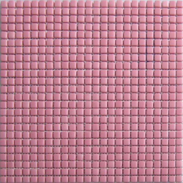 Мозаика Lace Mosaic SC 76, цвет розовый, поверхность глянцевая, квадрат, 315x315