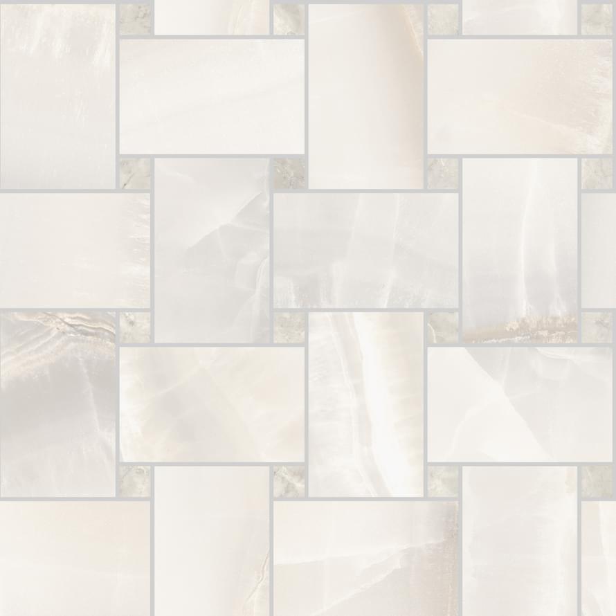 Мозаика Sant Agostino Akoya Rete Maxi White Kry CSAMRAWK30, цвет белый, поверхность матовая, квадрат, 300x300