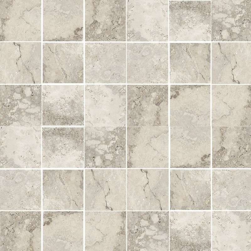 Мозаика Fly Zone Spa Stones Mosaico Bianco Polished, цвет серый, поверхность полированная, квадрат, 300x300