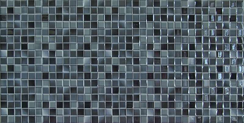 Мозаика Superceramica Trend Negro, цвет серый, поверхность глянцевая, прямоугольник, 250x500