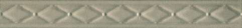 Бордюры Керамин Фасонная деталь Дамаск 2T, цвет коричневый, поверхность матовая, прямоугольник, 30x275
