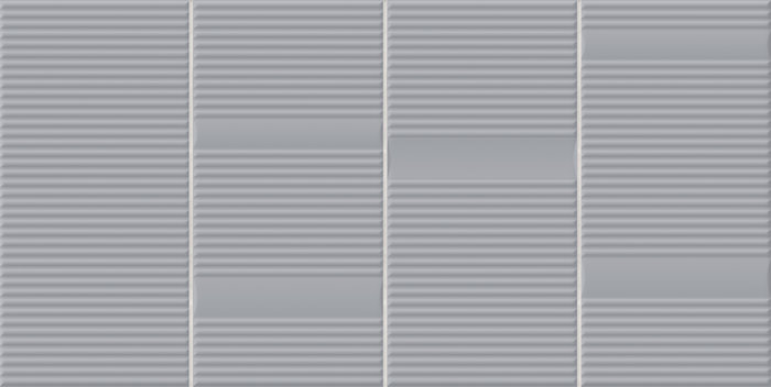 Керамическая плитка Harmony Beat Silver 29899, цвет серый, поверхность матовая, прямоугольник, 200x400