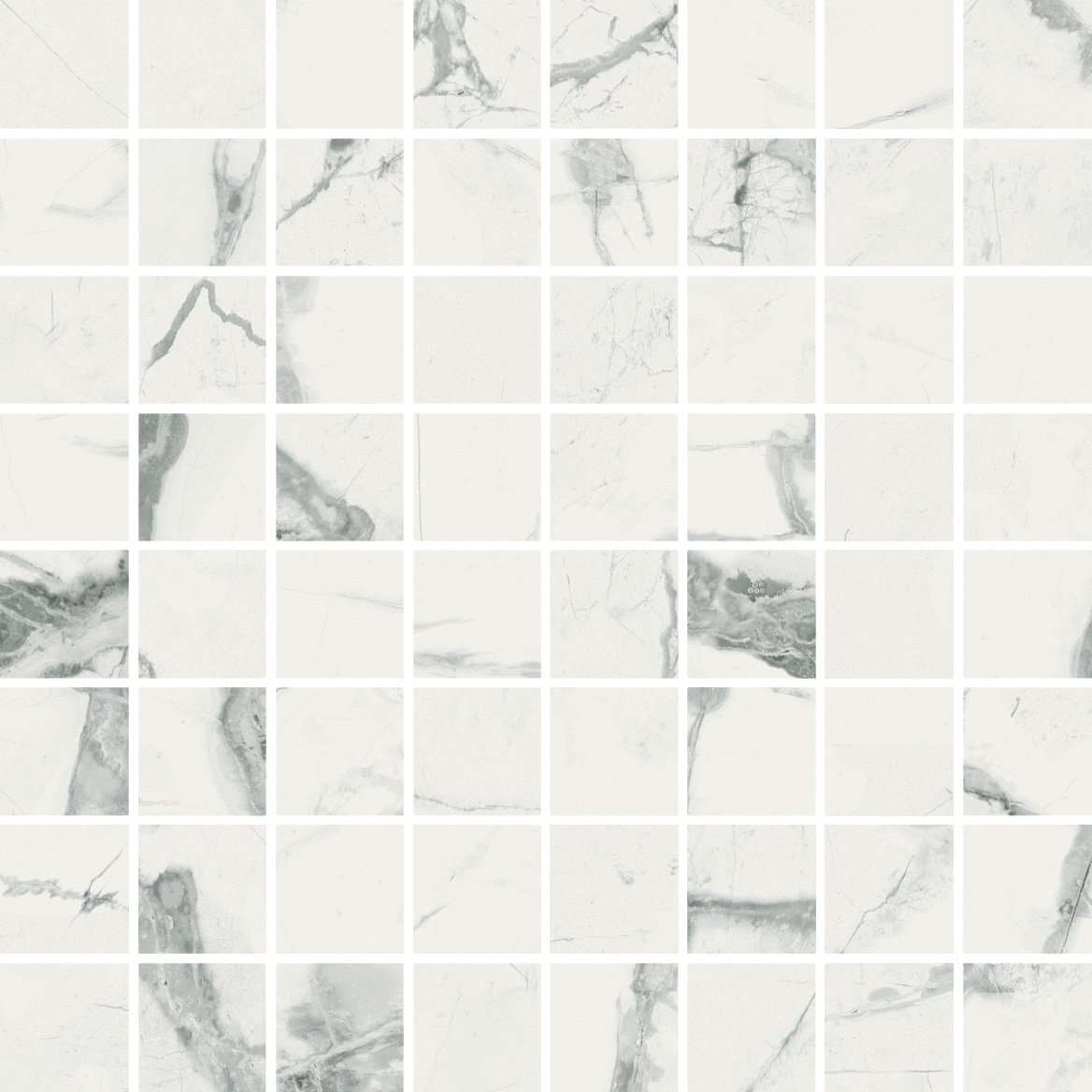 Мозаика Italon Charme Deluxe Invisible Mosaico Lux 610110000632, цвет белый, поверхность полированная, квадрат, 292x292