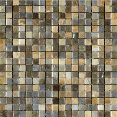 Мозаика Art & Natura Mix Domenico, цвет коричневый, поверхность глянцевая, квадрат, 295x295