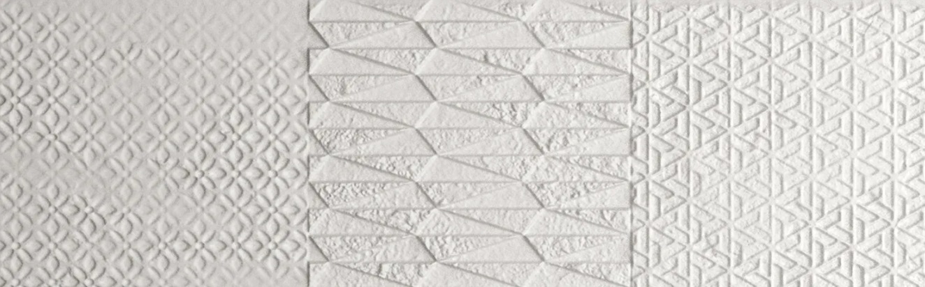 Декоративные элементы Pamesa Lowry Blanco Rlv Matt, цвет белый, поверхность матовая рельефная, прямоугольник, 200x600