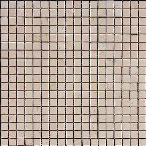 Мозаика Natural Mosaic Adriatica Crema Marfil Extra (1,5X1,5) 7M030-15P, цвет бежевый, поверхность полированная, квадрат, 305x305
