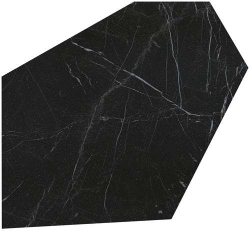 Декоративные элементы Fap Roma Diamond Caleido Nero Reale Brillante fNKP, цвет чёрный, поверхность глянцевая, шестиугольник, 370x520