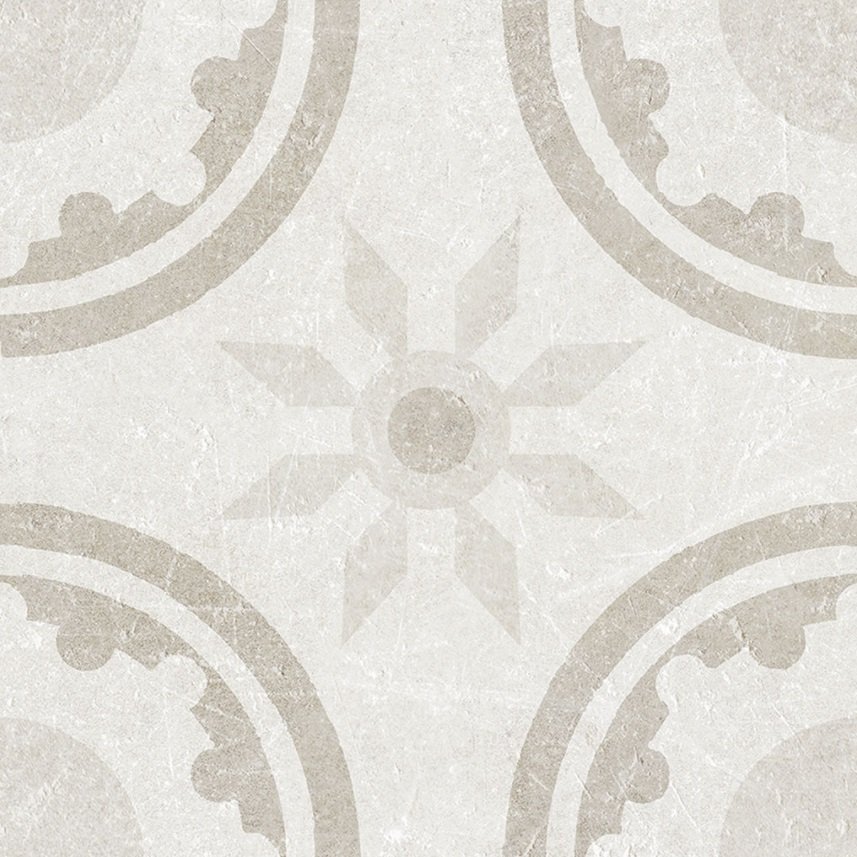 Керамическая плитка Cifre Decor Rim White, цвет белый, поверхность матовая, квадрат, 200x200