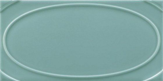 Керамическая плитка Grazia Formae Oval Mist OVA7, цвет зелёный, поверхность глянцевая, прямоугольник, 130x260
