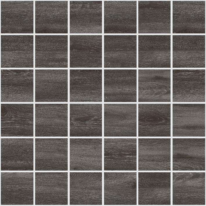 Мозаика Laparet Timber Мозаика чёрный, цвет чёрный, поверхность полированная, квадрат, 300x300