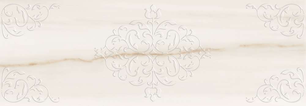 Керамическая плитка Ricchetti Marble Boutique Lasa White Chisel Lucido Ret, цвет бежевый, поверхность глянцевая, прямоугольник, 300x900