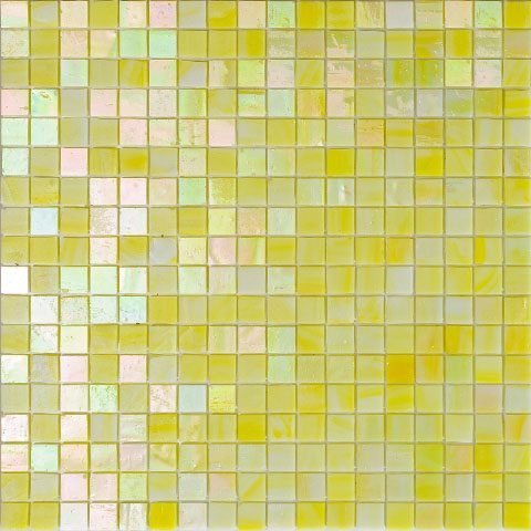 Мозаика Alma Mosaic Smalto SM46, цвет жёлтый, поверхность глянцевая, квадрат, 150x150