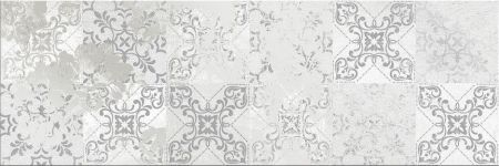 Декоративные элементы Ceramika Color Luxor Grey Patchwork A, цвет серый, поверхность глянцевая, прямоугольник, 250x750